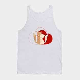 Cat love Tank Top